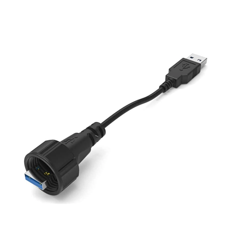 USB 3.0 A オス-オス パネルマウント防水ケーブル 1