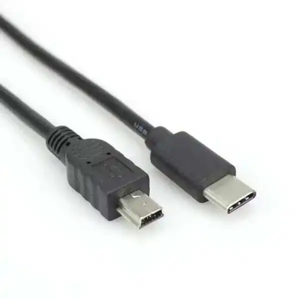 Cable USB 2.0 tipo C a mini USB macho a macho 1