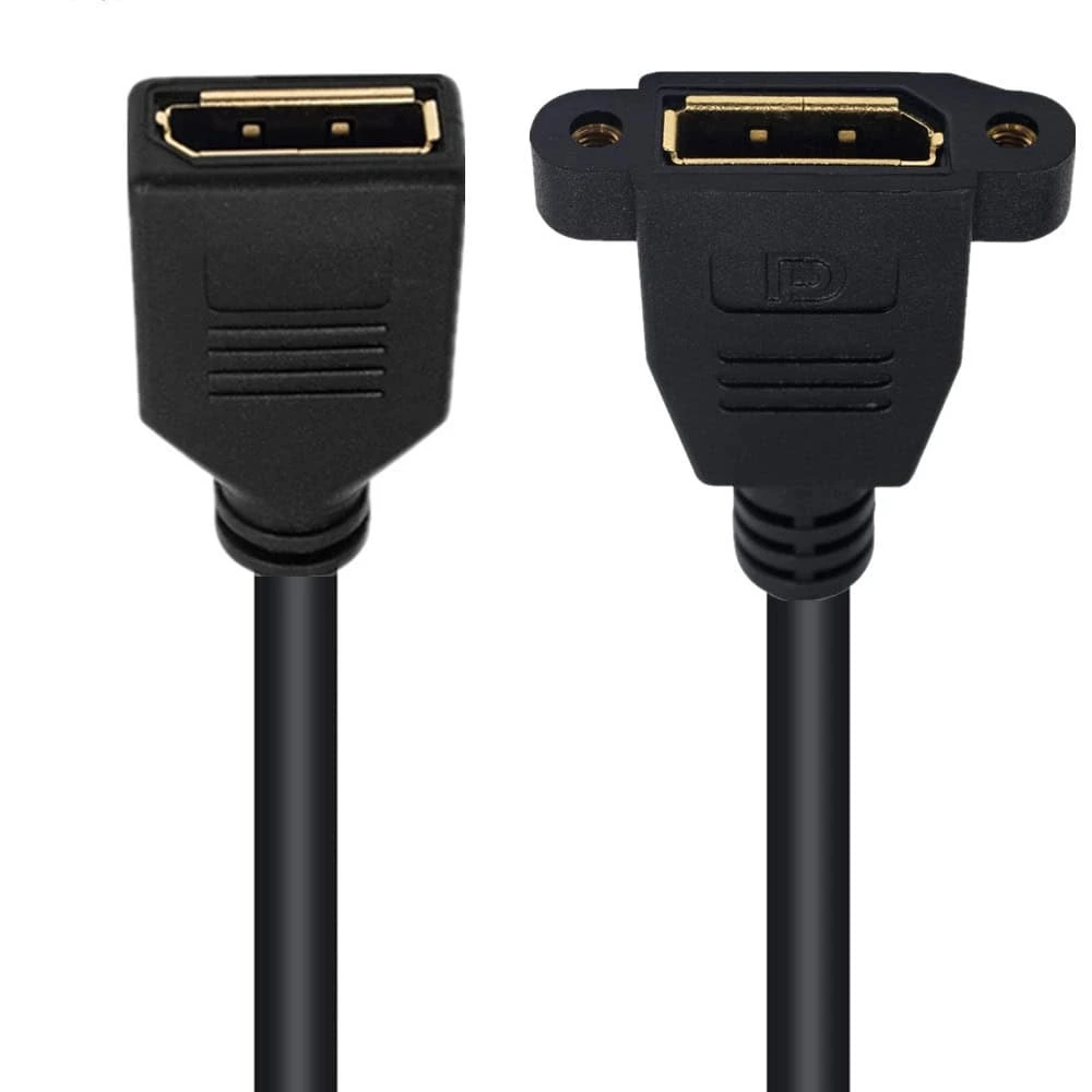 Cable de montaje en panel DisplayPort 1.4, hembra a hembra 1