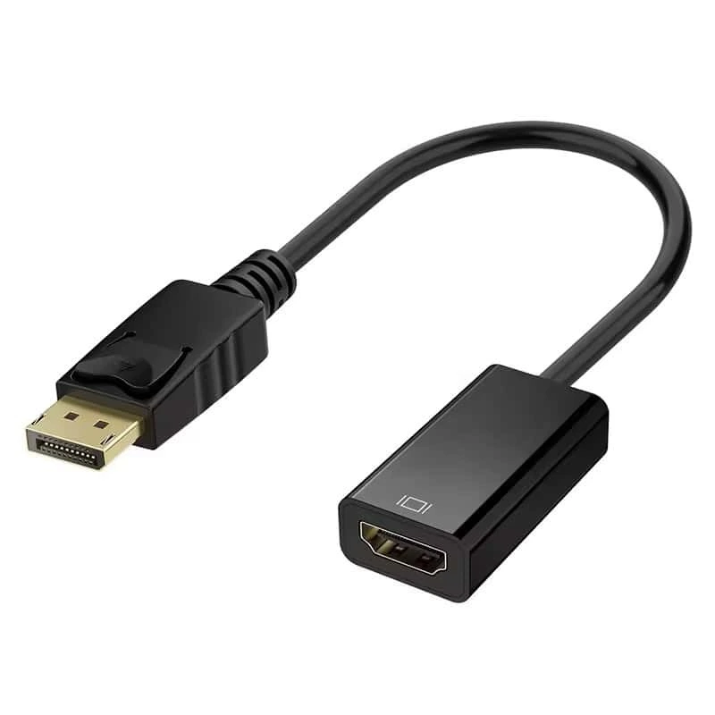 Adaptador DisplayPort a HDMI 2.0 hembra 4K Adaptador de salida HDMI a entrada DisplayPort hasta 4K 60 Hz 1