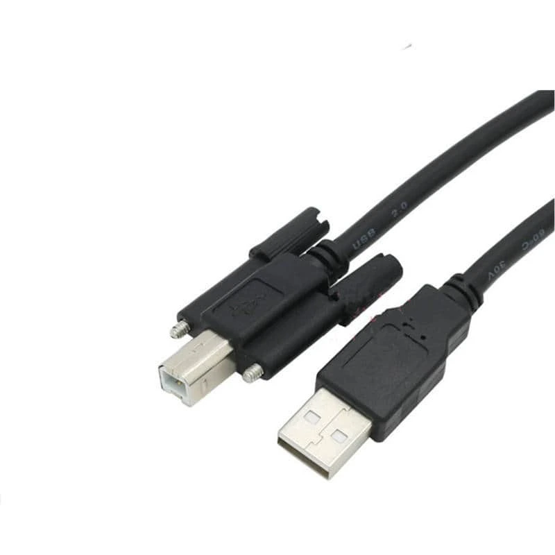 USB 2.0 A - B パネルマウントケーブル（ネジロッド付き、MM） 1