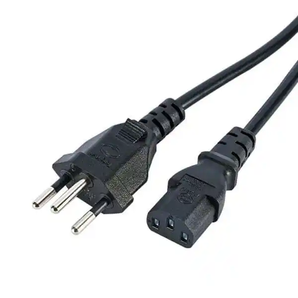 Brazil 14136 Plug Type to IEC320 C13 Power Cord 1