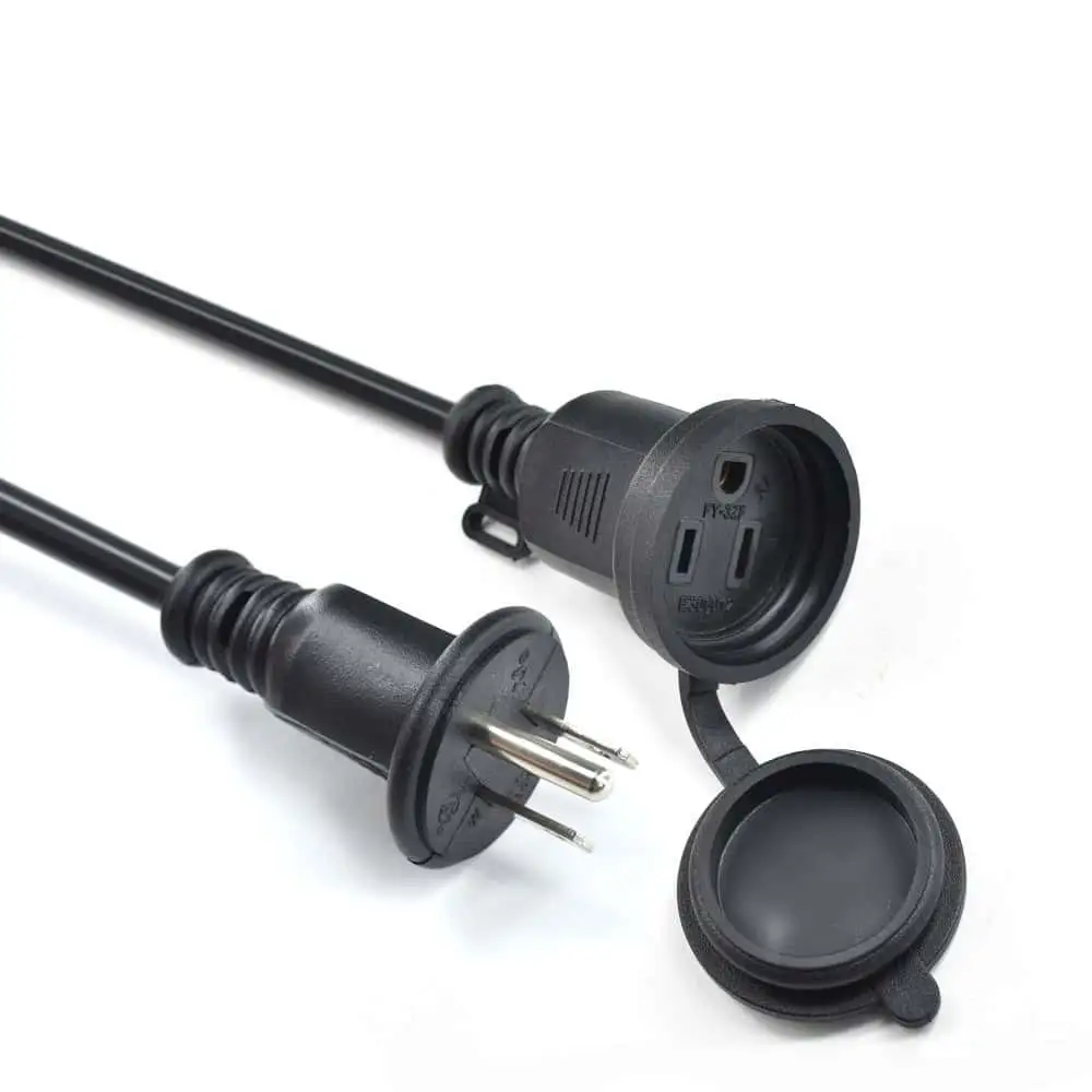 Waterproof Power Cord NEMA 5-15P to NEMA 5-15R 1