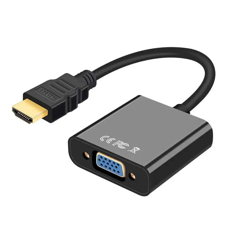 Wholesale HDMI Male to VGA 15pin Female Video Graphic Card Adapter with Audio Power 1080P for Macbook Pro 1