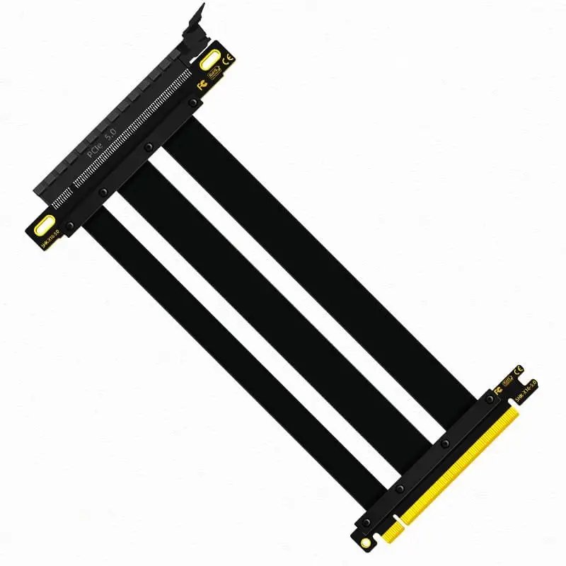 Angle PCIE 5.0 X16 Extender Card Riser Adapter Cable 1