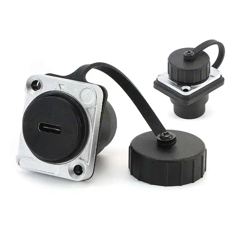 Conector USB 3.1 tipo C tipo D resistente al agua IP67 1