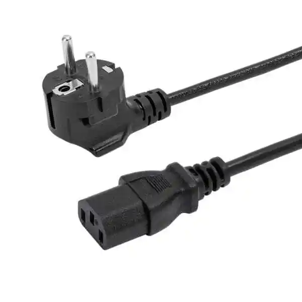 European Schuko Power Cord 90° Angle CEE 7/7 to IEC320 C13 1