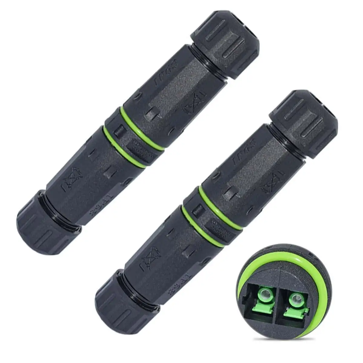 IP68 SC Duplex Fiber Optic Waterproof Connector for Fiber Optic Cable Extension 1