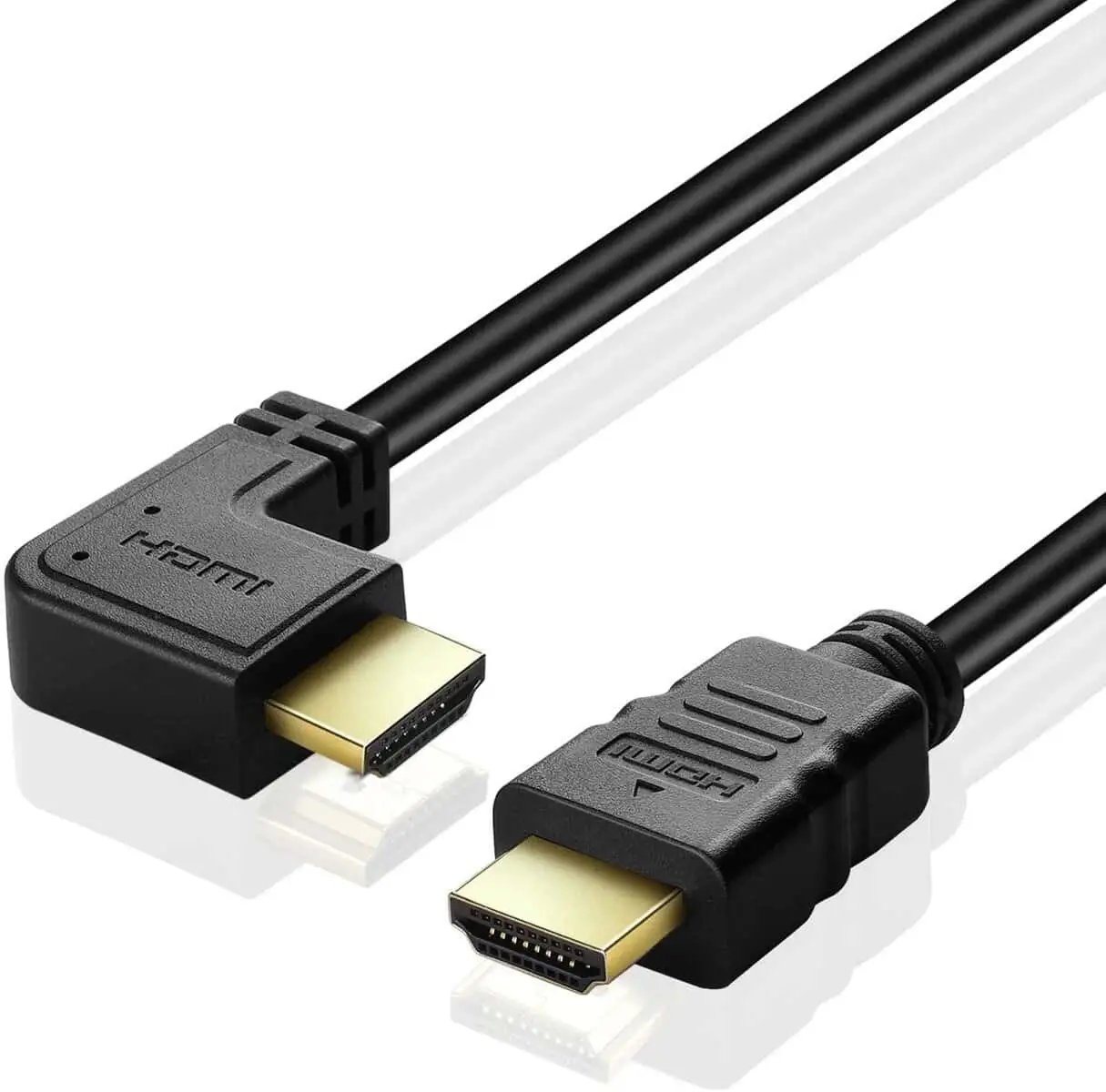 Wholesale Gold Plated Right Left Upward Downward Angled HDMI Cable from 0.5m to 2 mtr 4K 3D 1