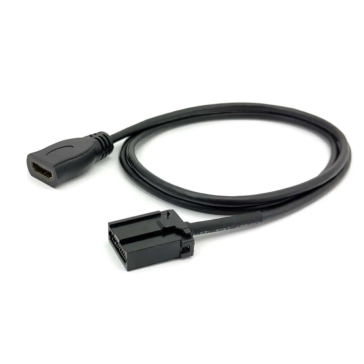 HDMI E male to HDMI A female cable for vehicle application 1