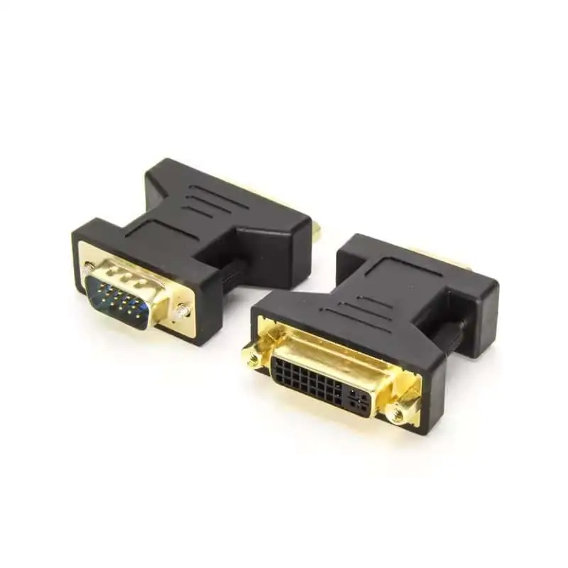 DVI 24+5 Female to VGA 15Pin Male Adapter Coupler 1