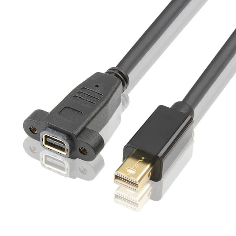 Mini DisplayPort パネルマウントケーブル、オス-メス延長ケーブル 1