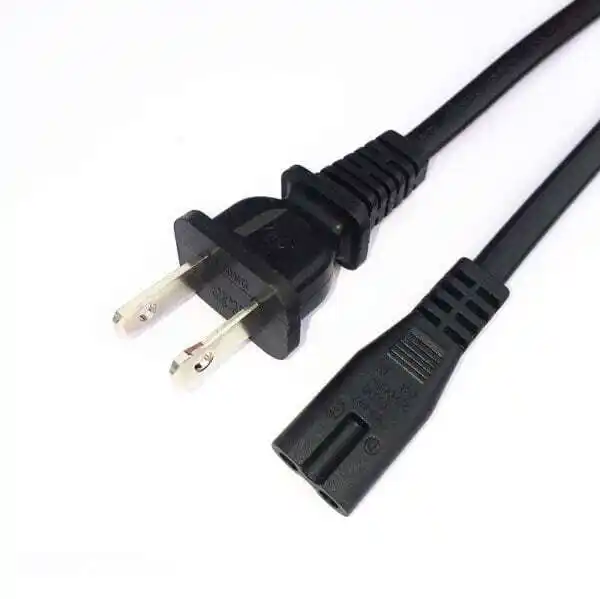 Power Cord NEMA 1-15P to IEC320 C7 Power Cable 1