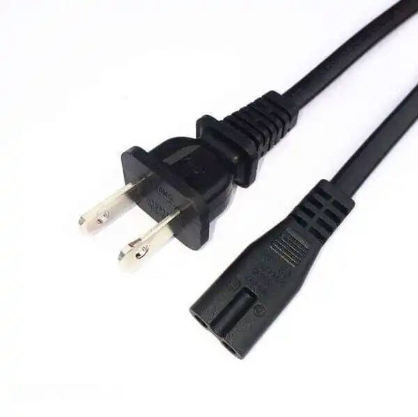 Cable de alimentación NEMA 1-15P a IEC320 C7 1