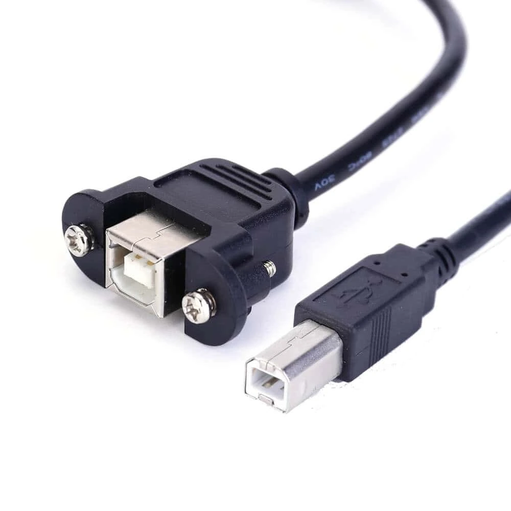 كابل USB 2.0 B للتثبيت على اللوحة، كابل تمديد من ذكر إلى أنثى 1