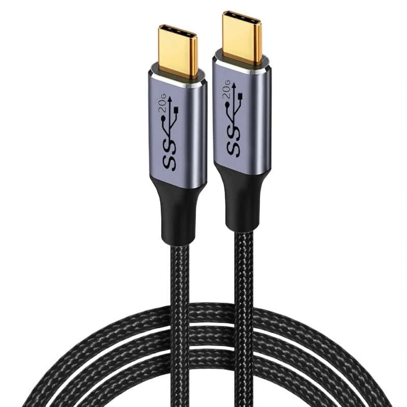 Cable USB 3.2 Gen2 tipo C macho a USB C macho premium con carcasa de aluminio 1