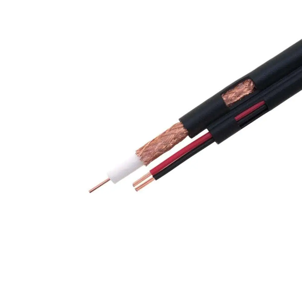RG59-Siamesisches Massivkoaxialkabel + 18/2 18AWG-Stromkabel 1