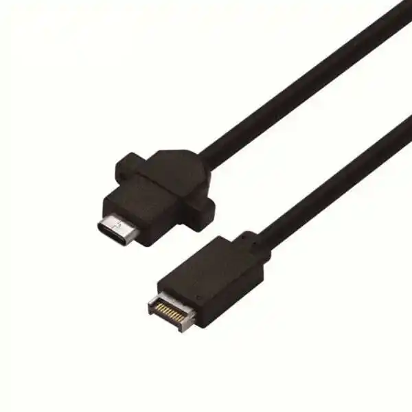 Panel Mount USB Type-E Cable Male to USB 3.1 Type-C Female MotherBoard Extension Cable 1