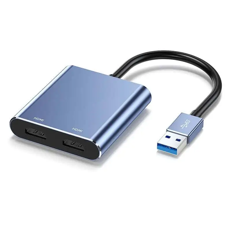 USB 3.0 Type A Male to Dual HDMI Female Adapter 1