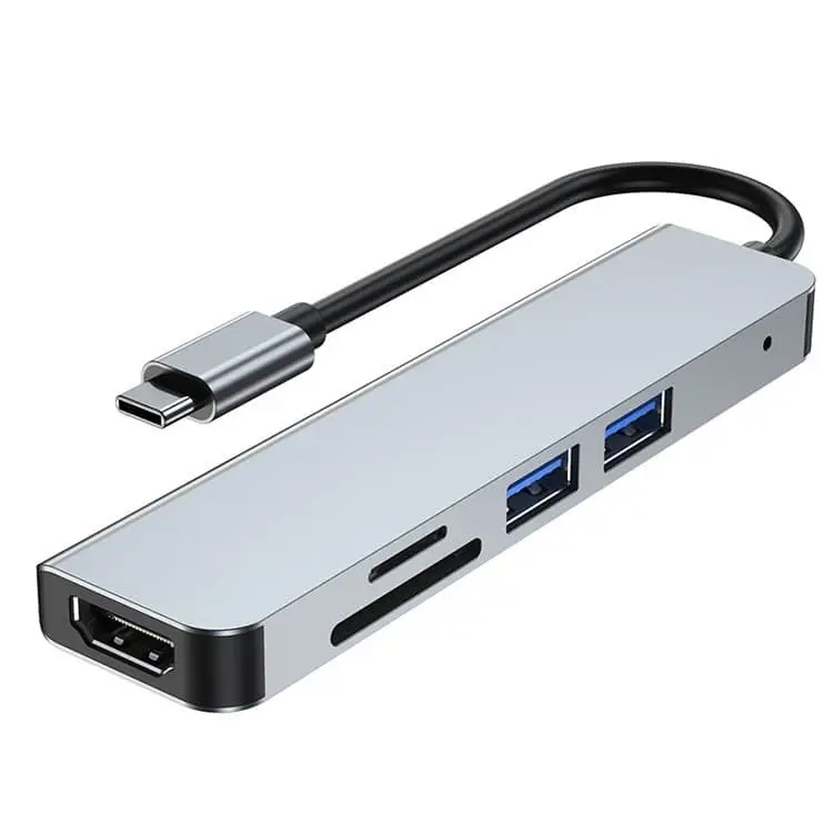 Concentrador combinado 5 en 1 USB 3.0 HDMI a USB tipo C, SD TF 1