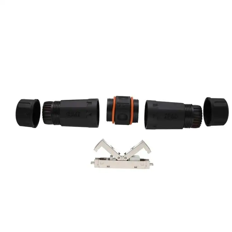 IP68 Waterproof RJ45 CAT6A Connector with IDC Coupler 1