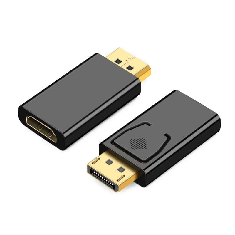 DisplayPort から 4K HDMI アダプター カプラ HDMI 出力から DisplayPort 入力へのカプラ 最大 4K 60Hz 1