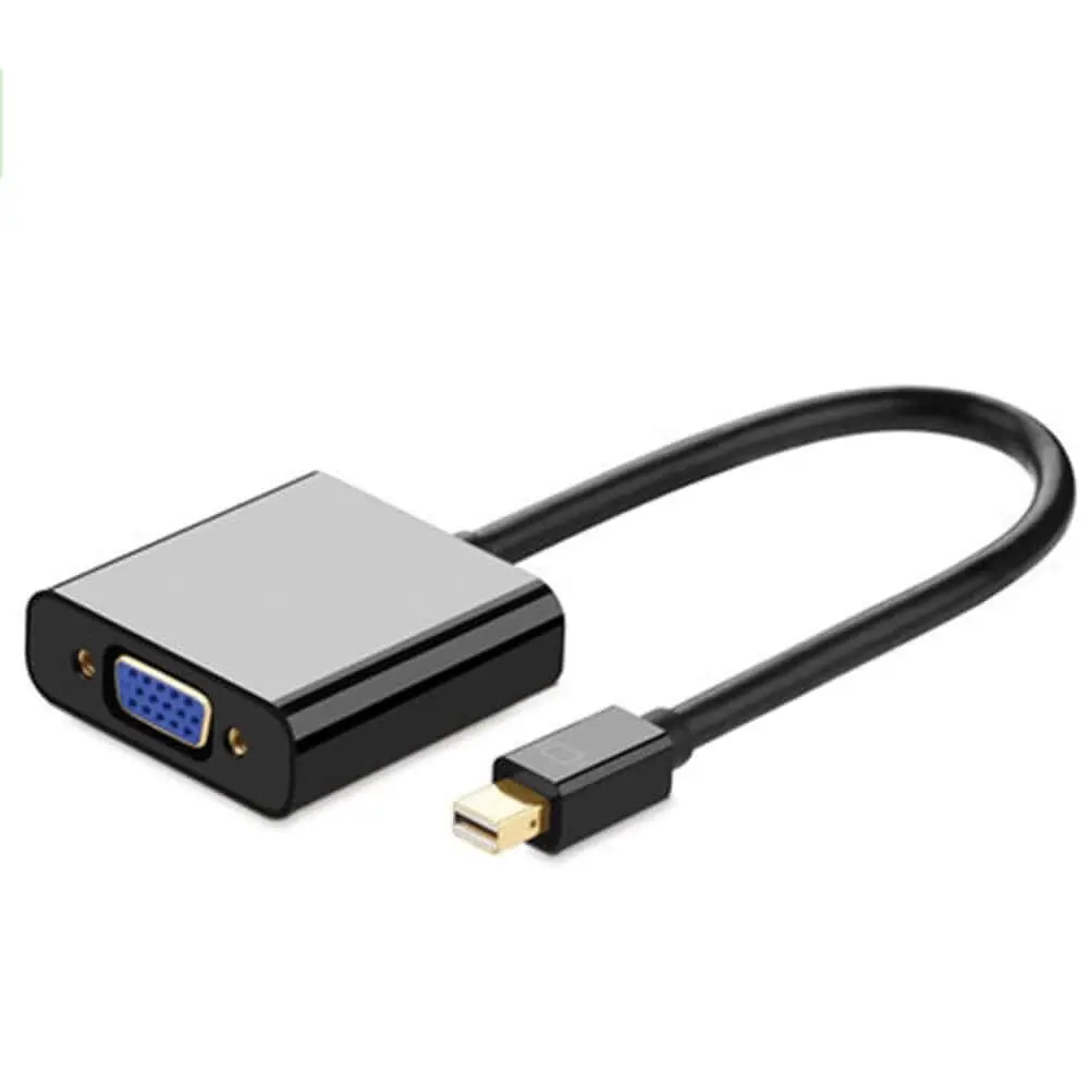 Convertidor Mini DisplayPort 1.2 a VGA Adaptador Mini DP a VGA 1080p 1