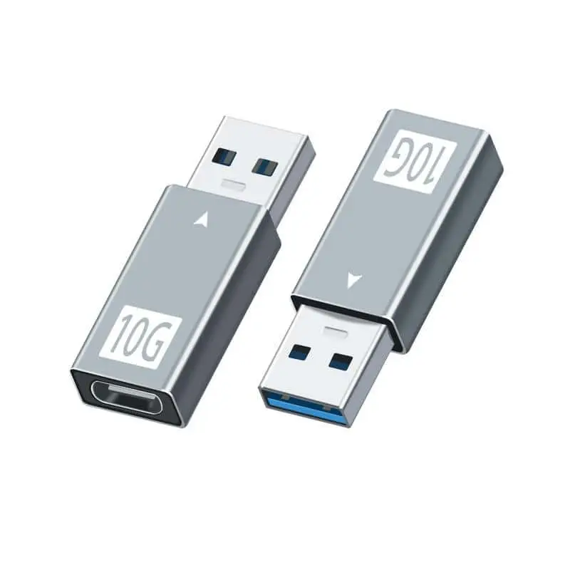 Acoplador USB A 3.0 macho a USB tipo C hembra, 10 Gbps 1