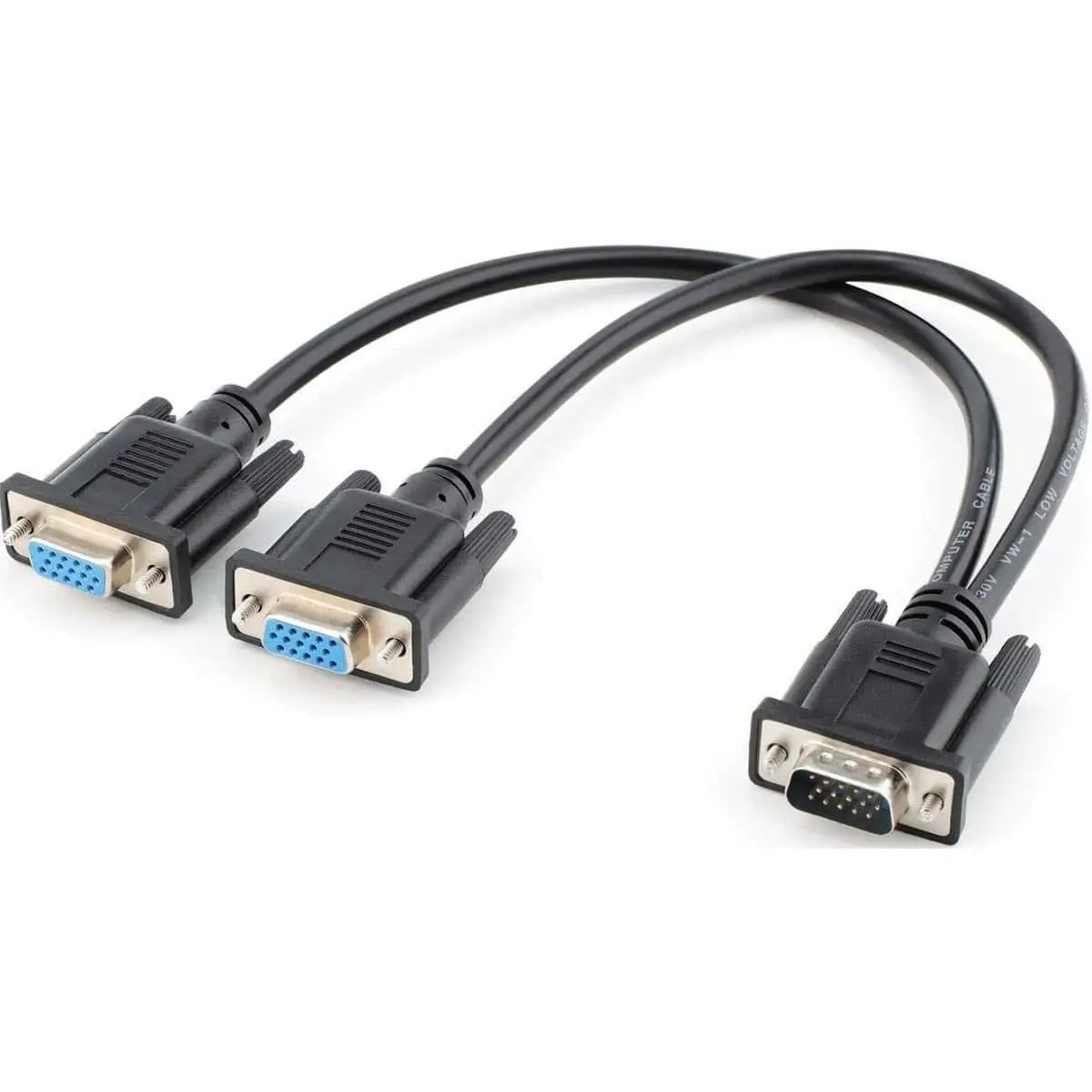 Male to Female VGA Y Splitter Cable Adapter 1