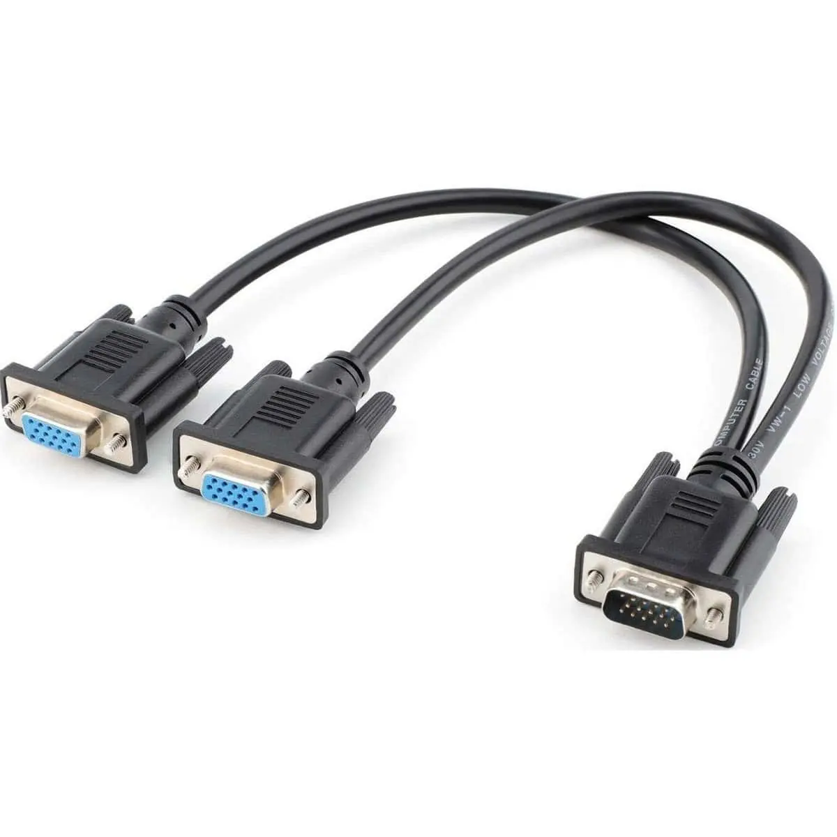 Male to Female VGA Y Splitter Cable Adapter 1