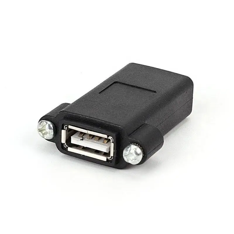 USB 2.0 B to A Panel Mount Adapter Coupler Female to Female 1