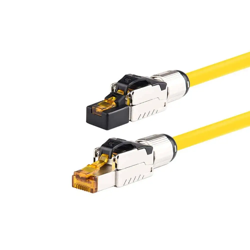 Ethernet Patch Cable RJ45 Cat8 Toolless Modular Plug Connector 1
