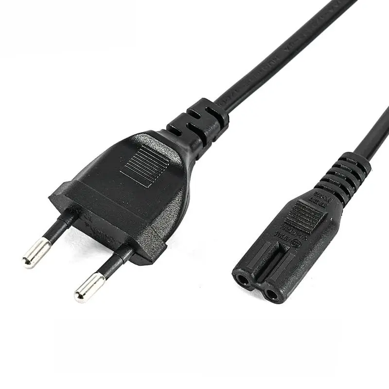 Cable de alimentación con enchufe europeo CEE7/16 a IEC320 C7 1