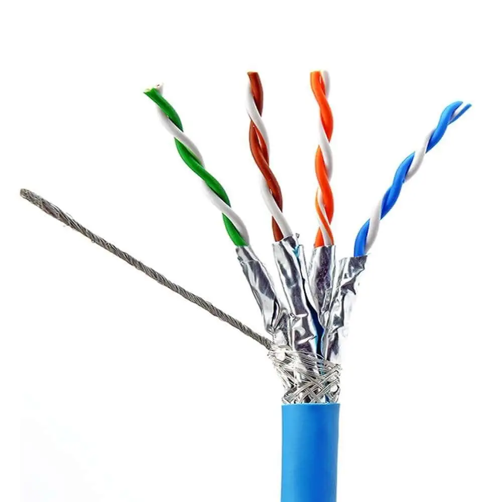 Cat6A Bulk Cable S/FTP Shielded And Foiled Twisted Pair Ethernet Installation Cable 1