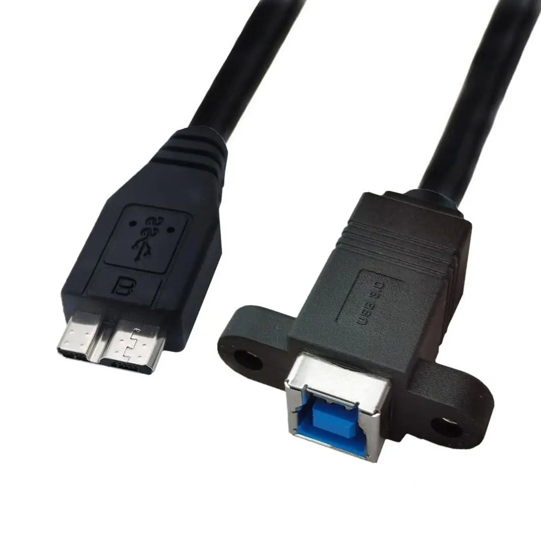 Cable de extensión macho a hembra para montaje en panel Micro USB 3.0 a B 1
