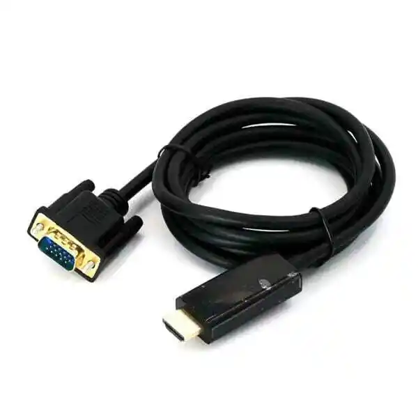 1.8m HDMI Male to VGA 15pin Male Monitor Display Video Adapter Cable 1