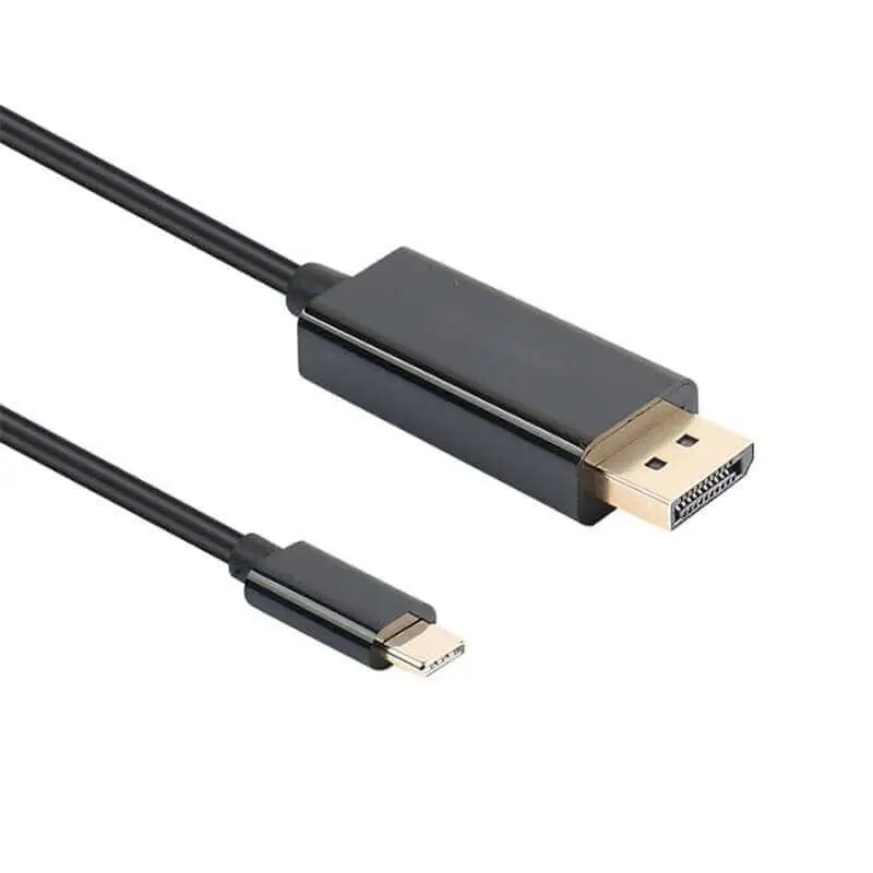 Male to Male DisplayPort Adapter to USB C Cable 1