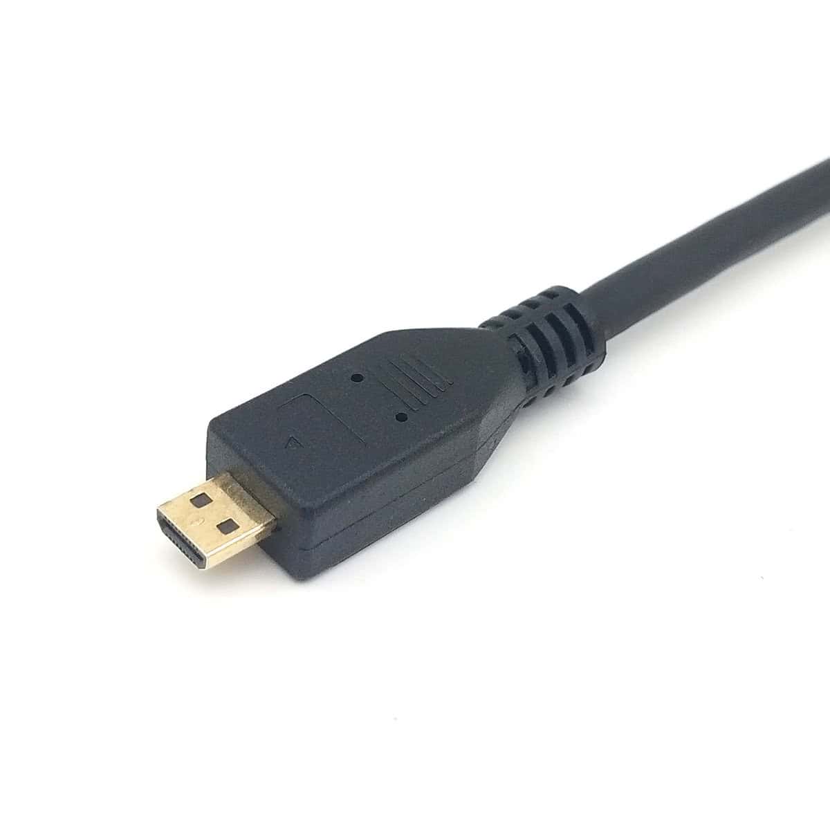 Micro HDMI to HDMI Panel Mount Cable, Male to Female Extension Cable 5