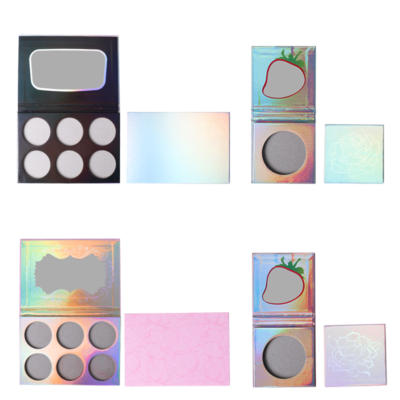 DIY Custom Logo Empty Palette Pressed Blusher Highlighter Palette 18