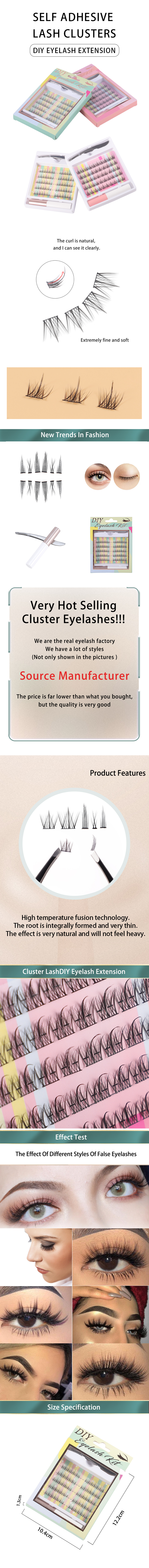 Customized SELF ADHESIVELASH CLUSTERS manufacturers From China | Thincen 9