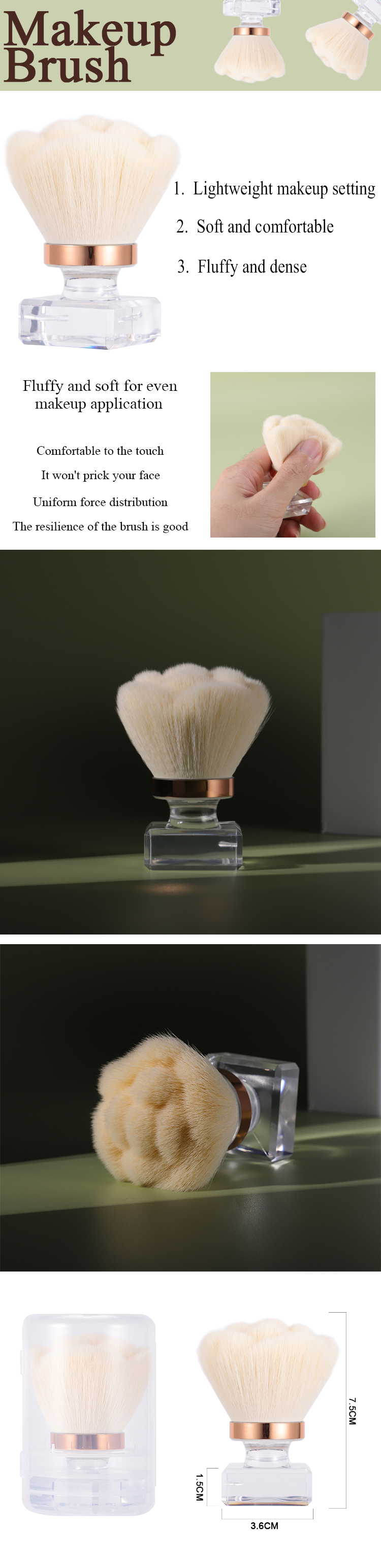 Best Flower Blush Makeup Brush Company - Thincen 8