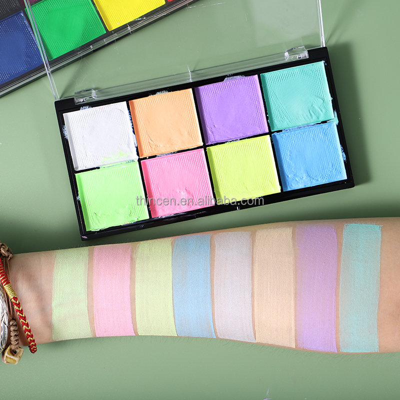 8 Color Wholesale Colorful Private Label Makeup Palette Body Painting Supplies Paint 10