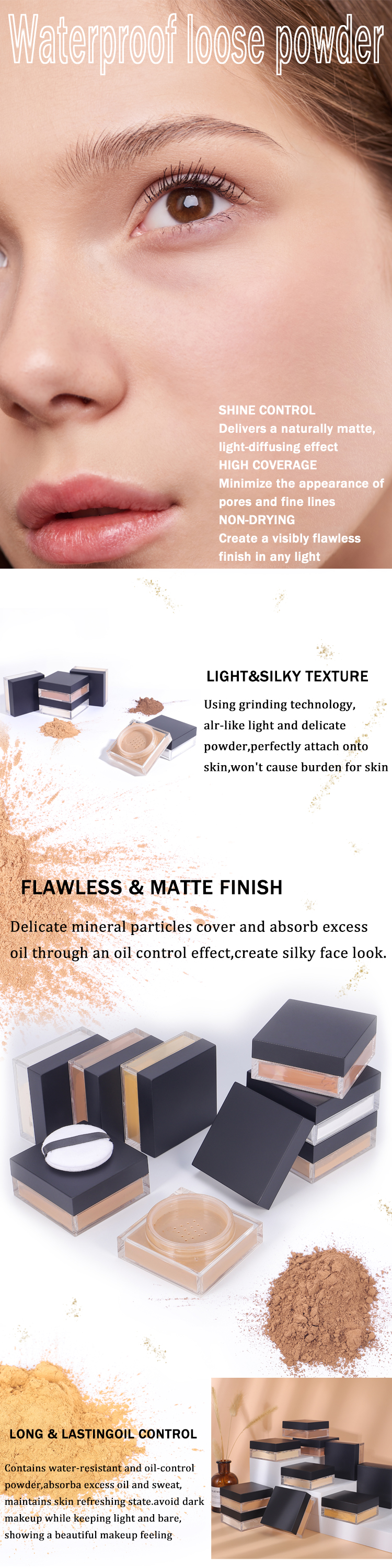 Customized best loose setting powder manufacturers  | Thincen 7