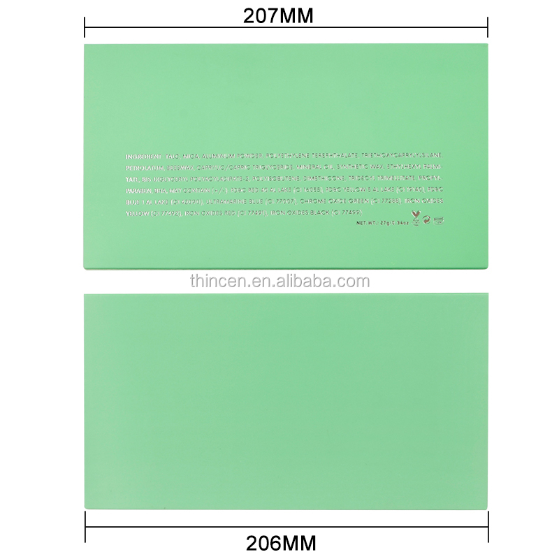 18 colors of highly pigmented matte and shimmer eyeshadow palette manufacturer 24