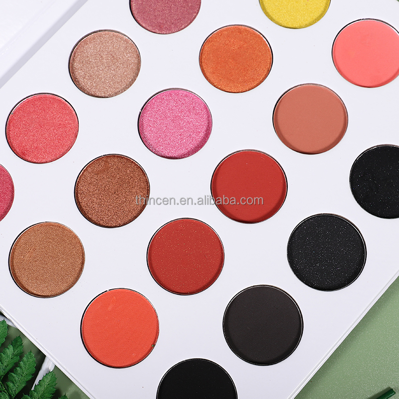 Wholesale 20 Colors High Pigment Vegan Private Label Eyeshadow Palette - Thincen 22