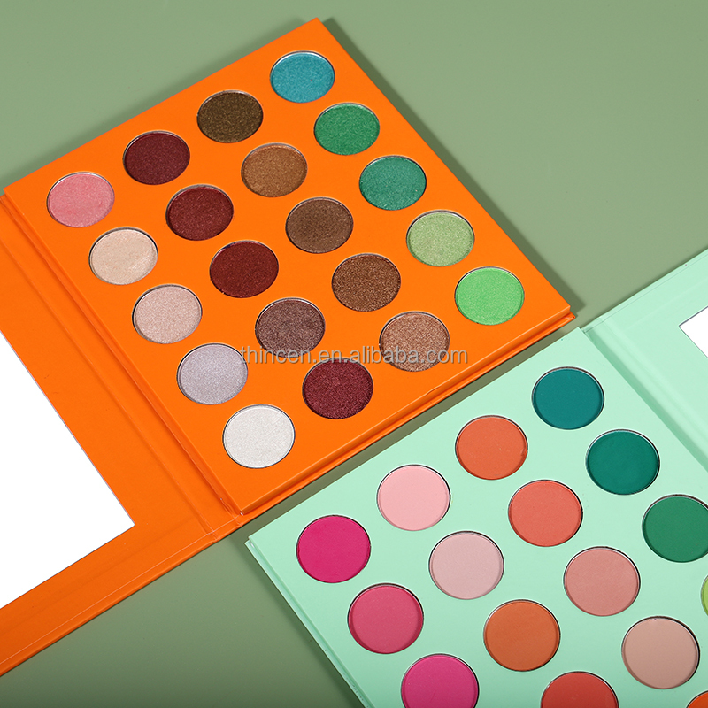 Wholesale 20 Colors High Pigment Vegan Private Label Eyeshadow Palette - Thincen 18