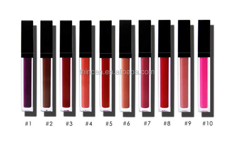Long Lasting Colorful Liquid Lipstick Waterproof Lip Gloss Private Label 16