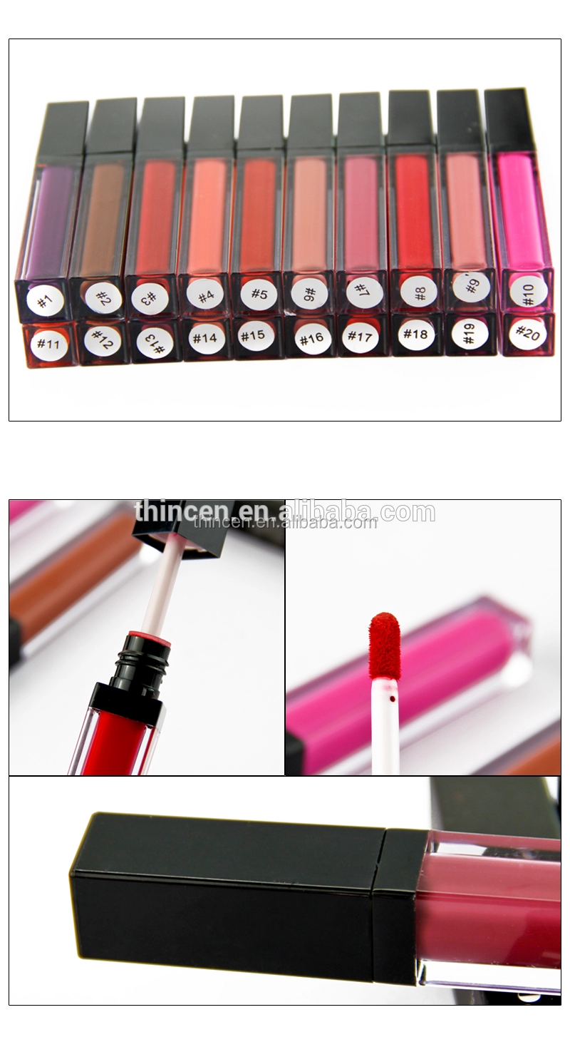 Long Lasting Colorful Liquid Lipstick Waterproof Lip Gloss Private Label 26