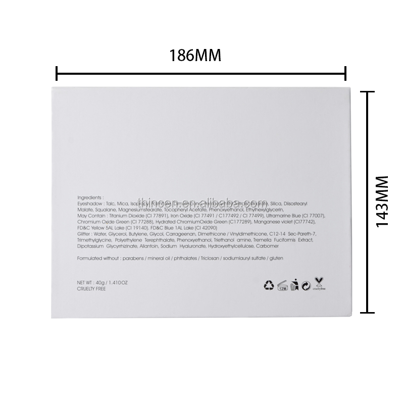 12 Color DIY Eye Shadow Makeup Eyeshadow Palette Private Label 26