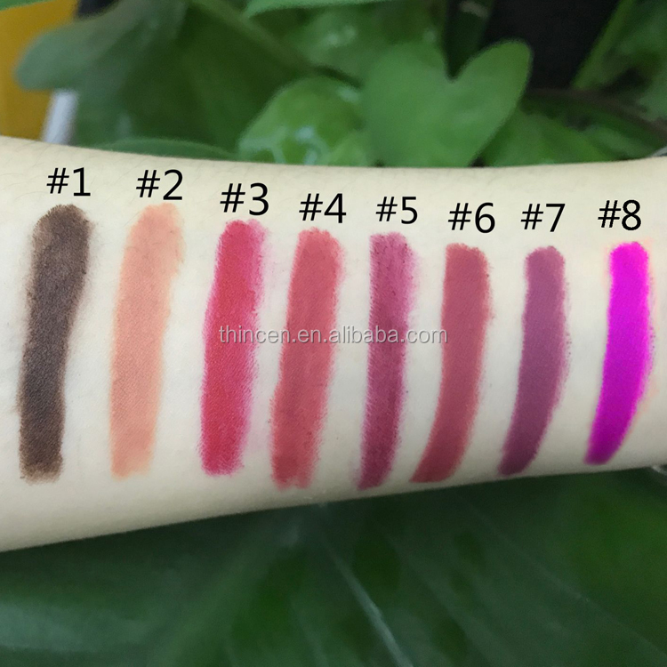 waterproof 8 shades matte lip liner private label supplier 16